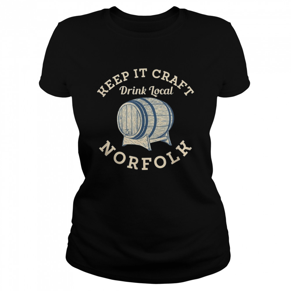 Keep it Craft Drink Local Norfolk Craft Beer Virginia Brewer Classic Women's T-shirt