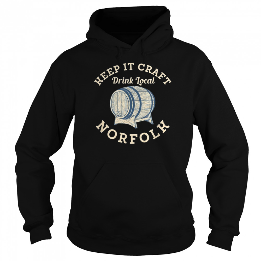 Keep it Craft Drink Local Norfolk Craft Beer Virginia Brewer Unisex Hoodie