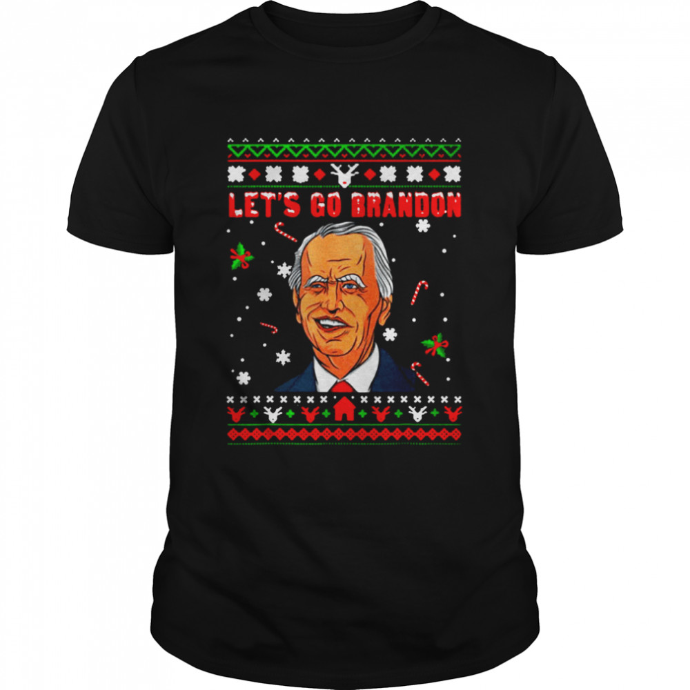 Let’s Go Brandon Impeach Biden Christmas Sweat T-shirt