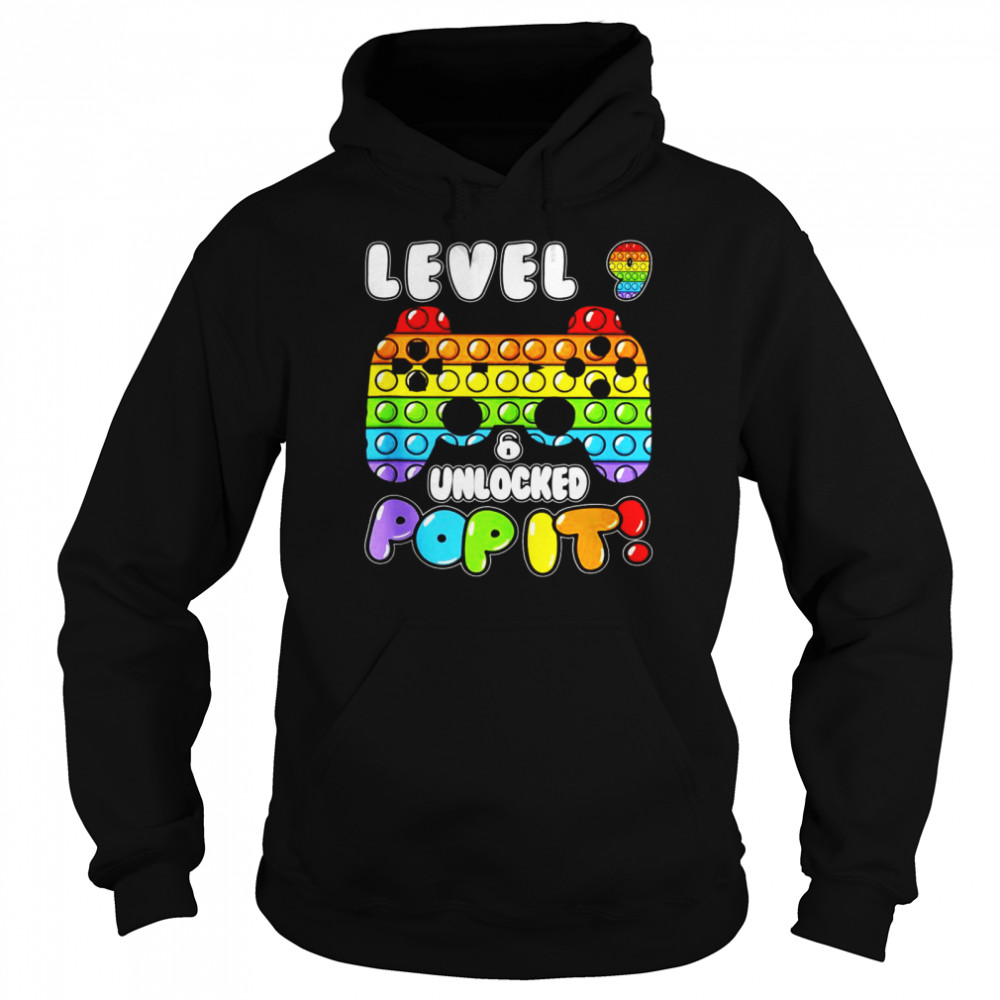 Level 9 Unlock Boy Girl Pop It 9 Years Old Birthday Gamer Unisex Hoodie