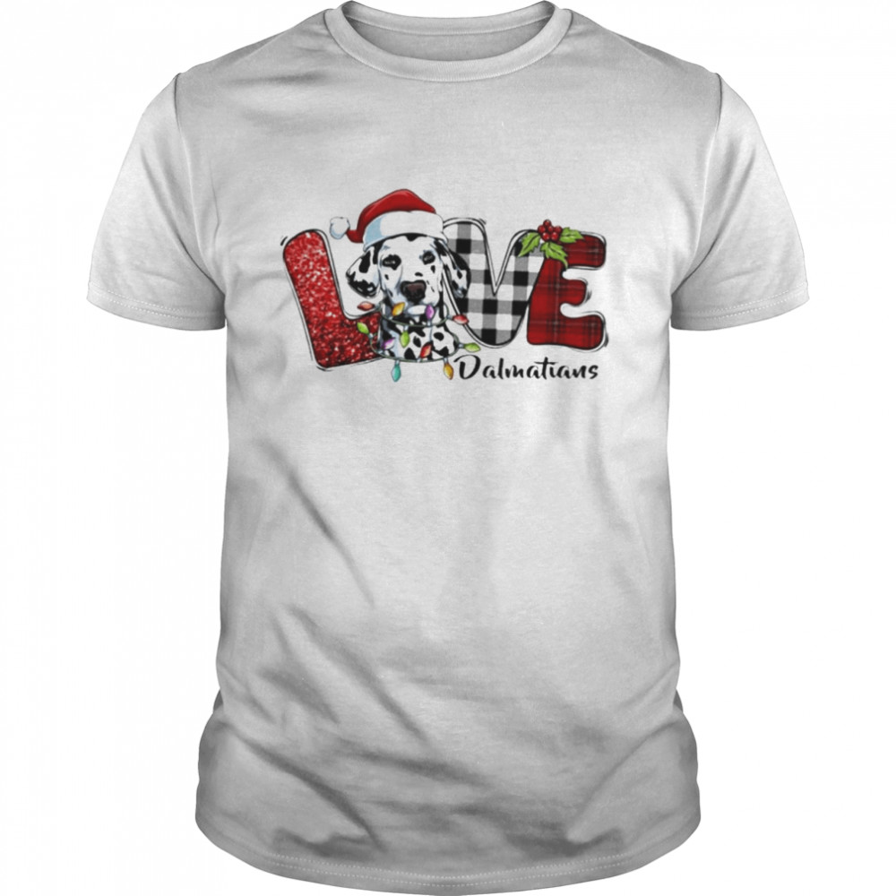 Love Christmas Dalmatians shirt Classic Men's T-shirt