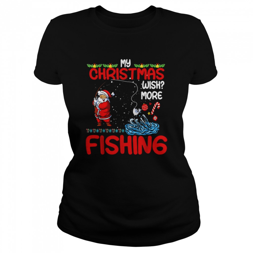 Merry Fishmas Fishing Ugly Christmas Boy Classic Women's T-shirt