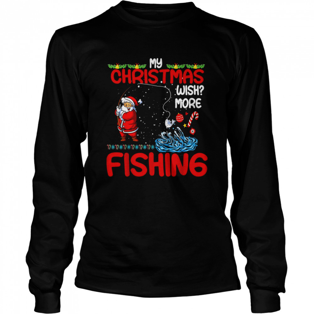 Merry Fishmas Fishing Ugly Christmas Boy Long Sleeved T-shirt