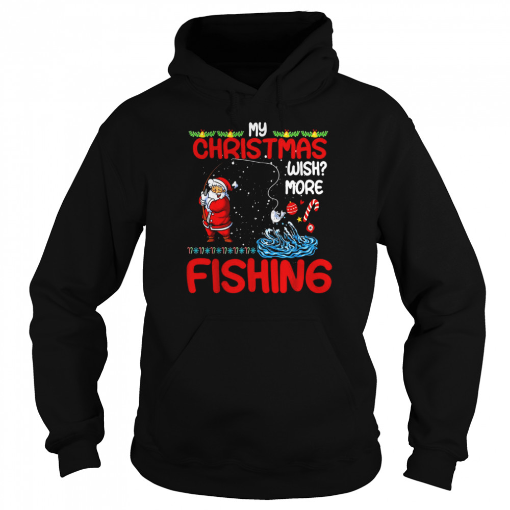 Merry Fishmas Fishing Ugly Christmas Boy Unisex Hoodie