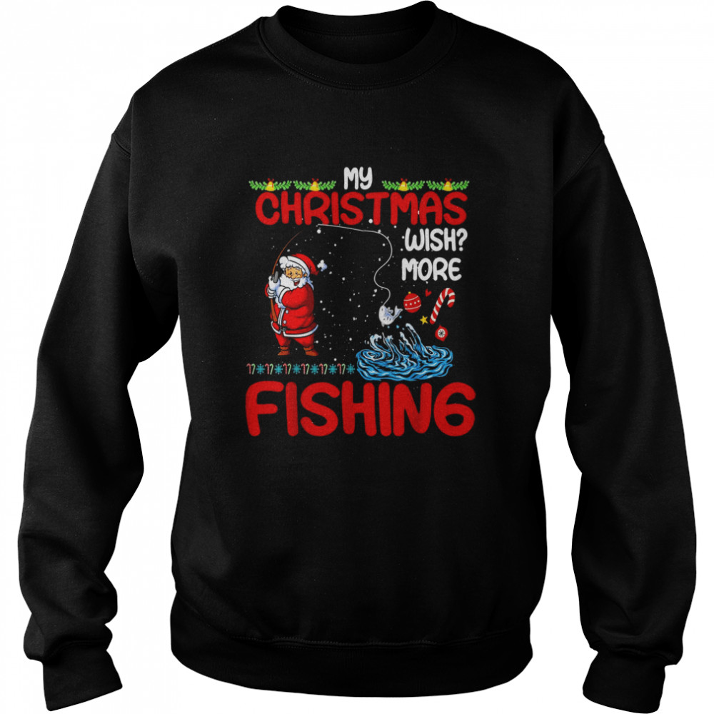 Merry Fishmas Fishing Ugly Christmas Boy Unisex Sweatshirt