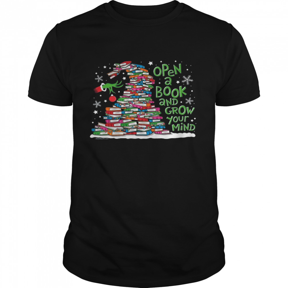 Open a book and grow your mind shirt Classic Men's T-shirt