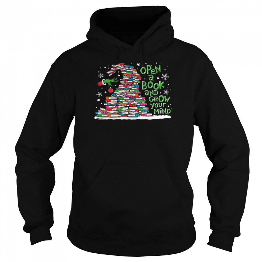 Open a book and grow your mind shirt Unisex Hoodie