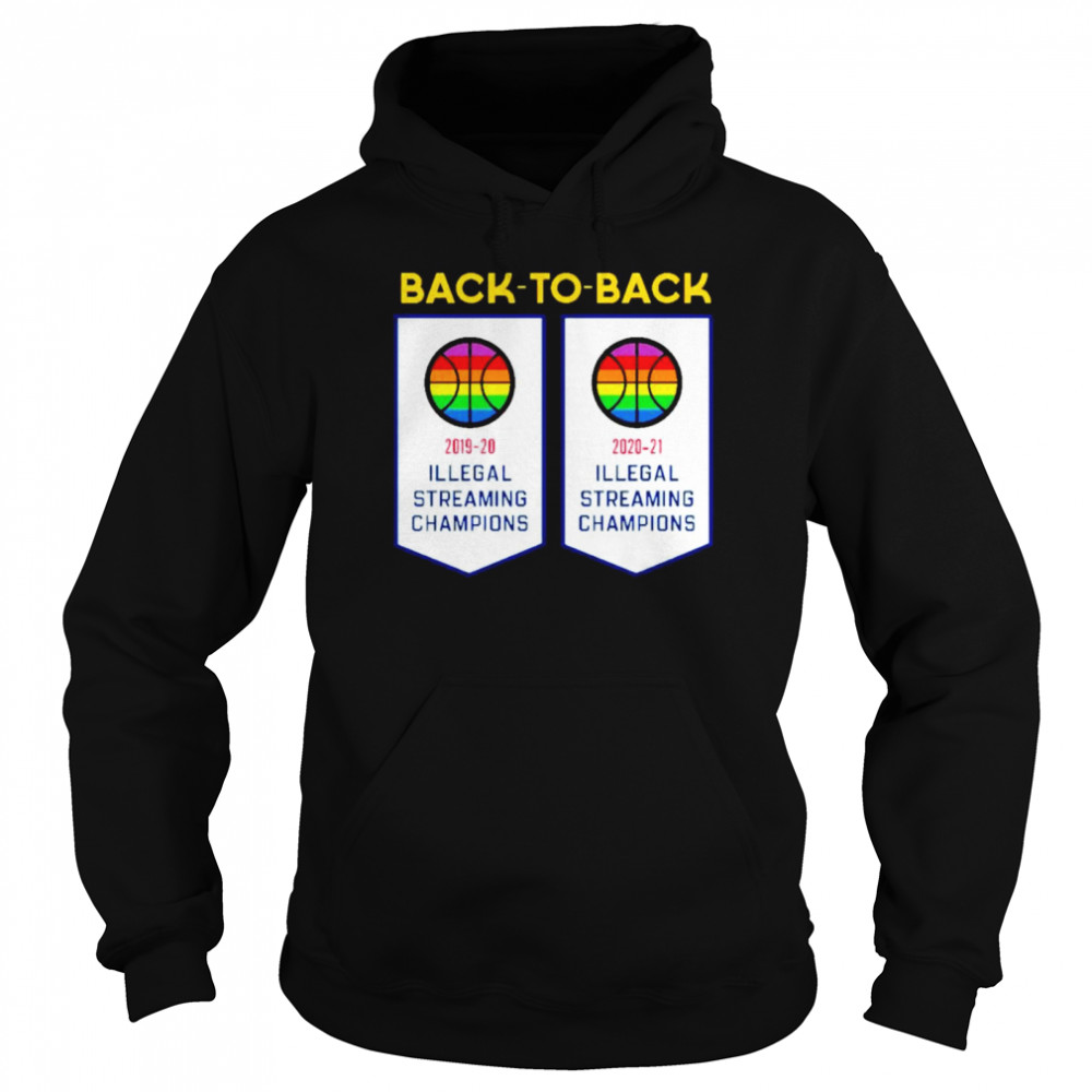 Original basketball Illegal Streaming Champs back to back shirt Unisex Hoodie