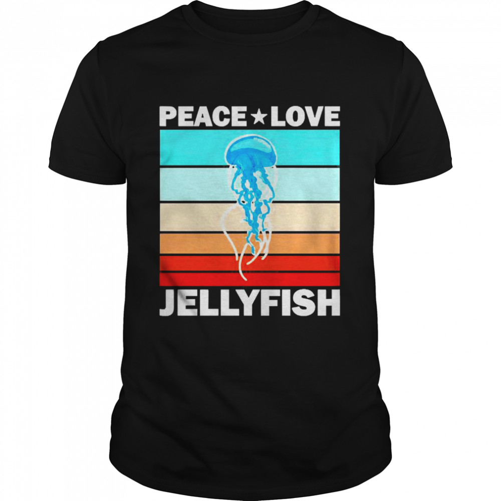 Peace Love Jellyfish Vintage shirt Classic Men's T-shirt
