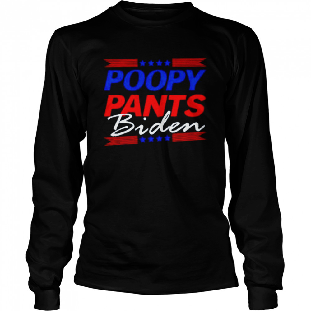 Poopy Pants Biden FJB shirt Long Sleeved T-shirt