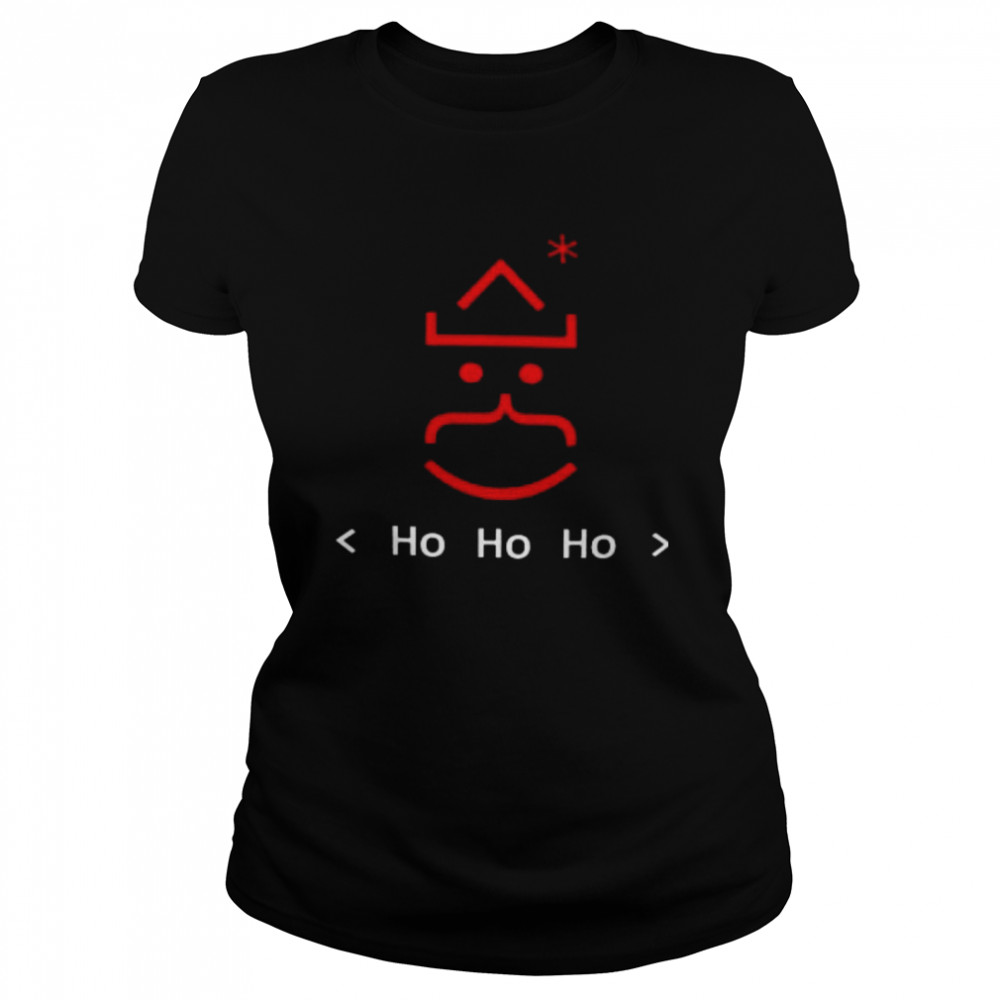 Santa Ho Ho Ho Merry Christmas Classic Women's T-shirt