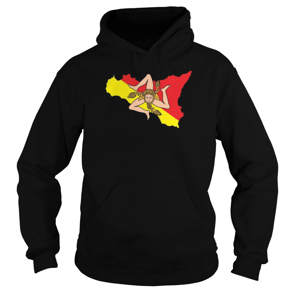 Sicilia Flag Sicily Palermo Italy Unisex Hoodie