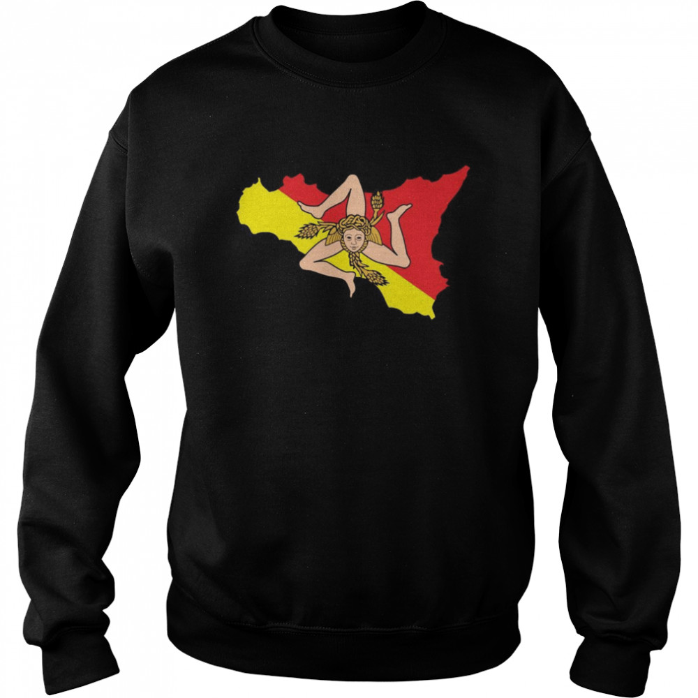 Sicilia Flag Sicily Palermo Italy Unisex Sweatshirt