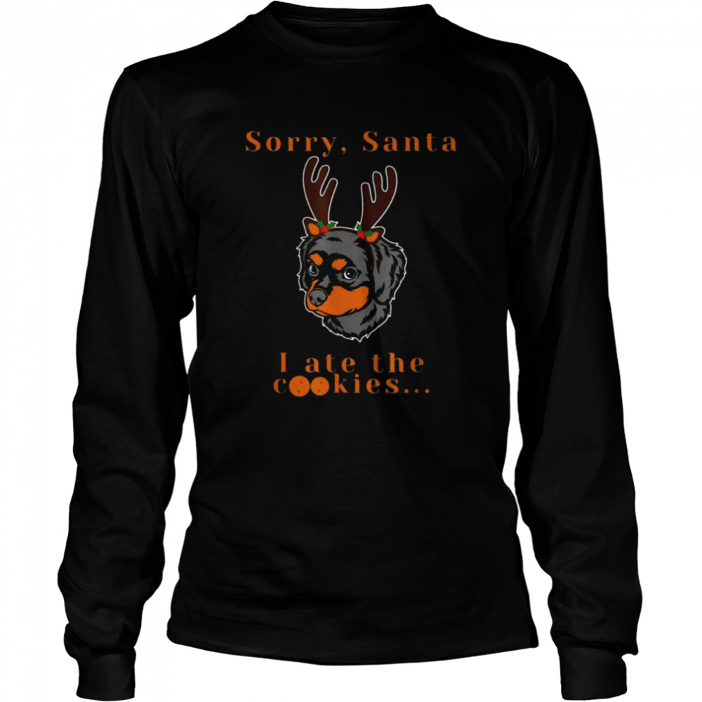 Sorry Santa I Ate the Cookies 2021 Long Sleeved T-shirt