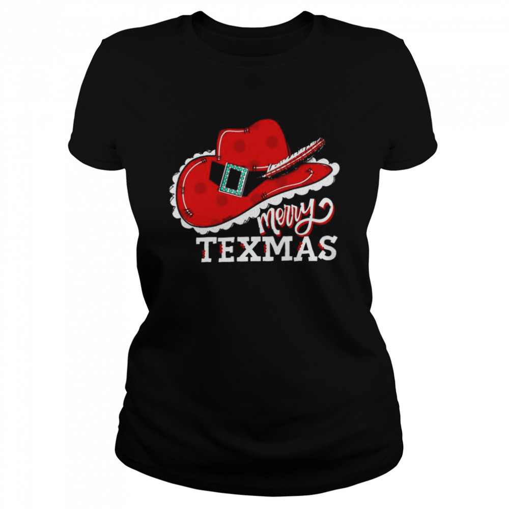 Tex Hat Merry Texmas Christmas Classic Women's T-shirt