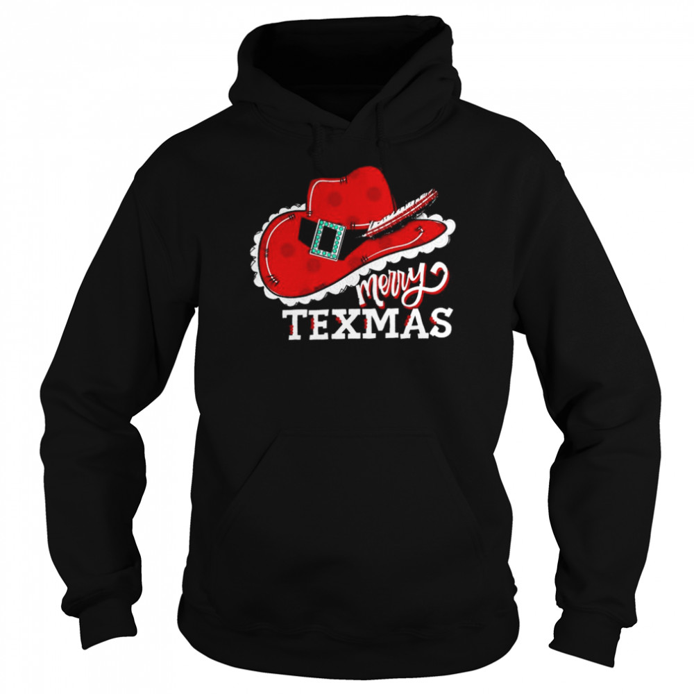 Tex Hat Merry Texmas Christmas Unisex Hoodie