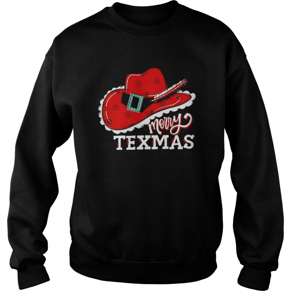 Tex Hat Merry Texmas Christmas Unisex Sweatshirt