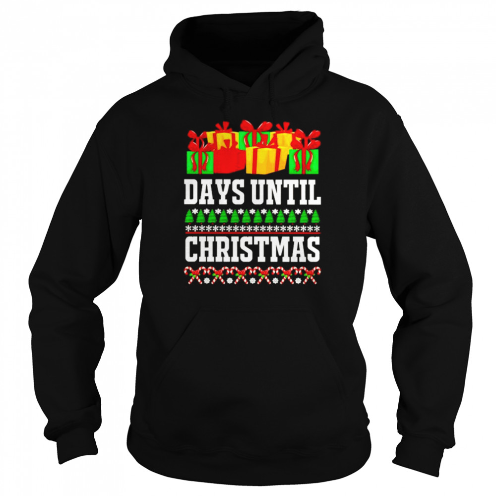 Top days until Christmas sweater Unisex Hoodie