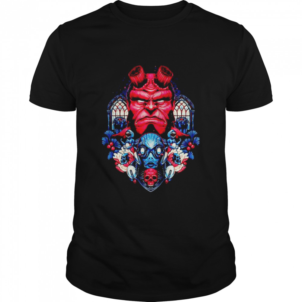 Top hellboy fire and water shirt Classic Men's T-shirt