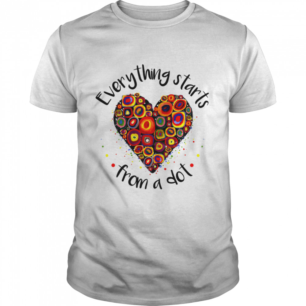 Everything starts from a dot shirt Classic Men's T-shirt