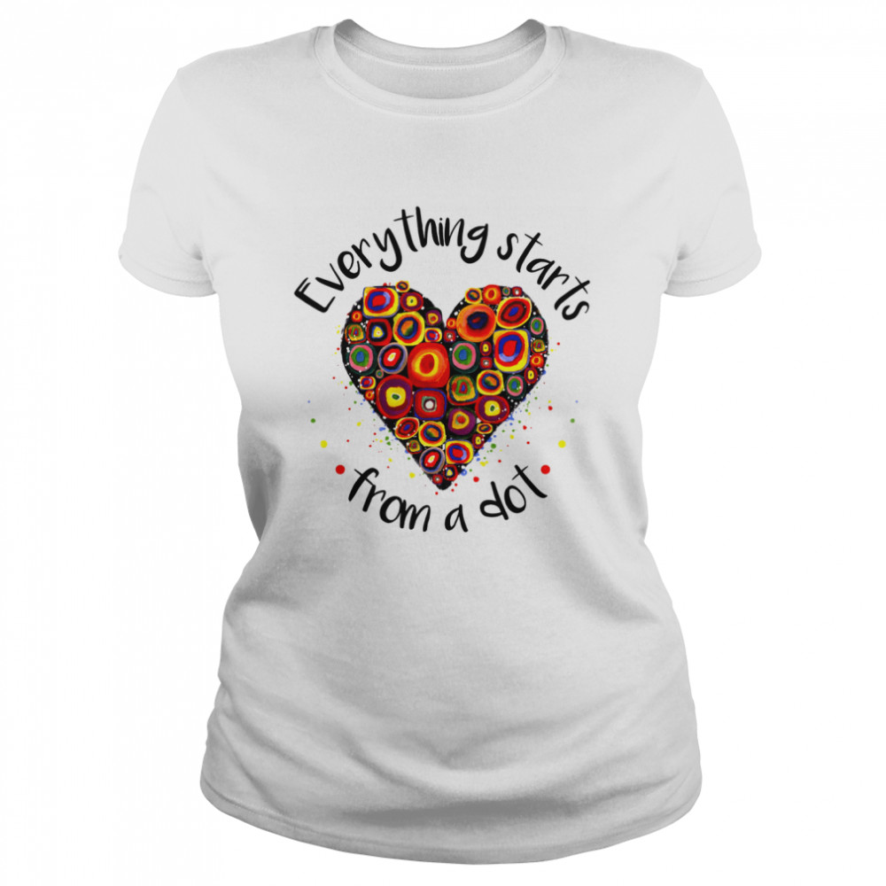 Everything starts from a dot shirt Classic Women's T-shirt