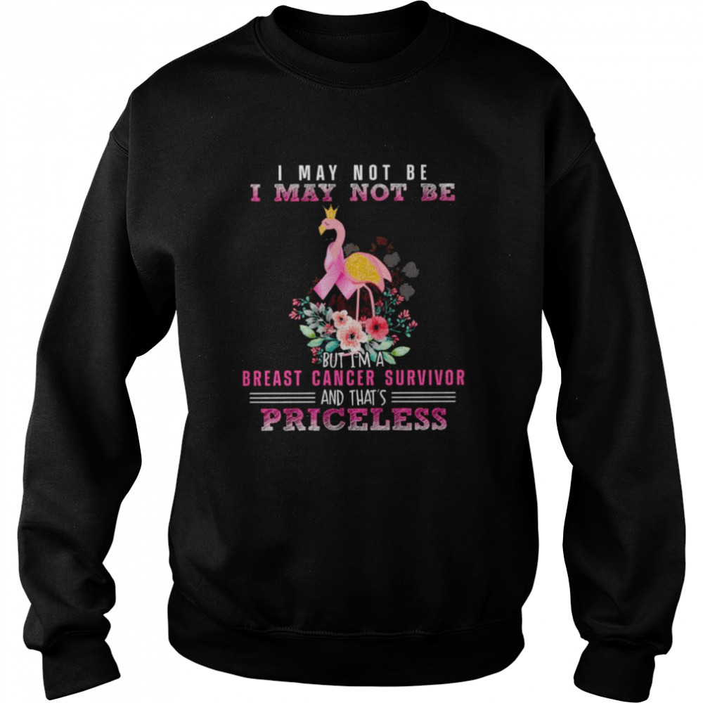 I may not be I may not be but I’m a Breast cancer survivor and that’s Priceless  Unisex Sweatshirt