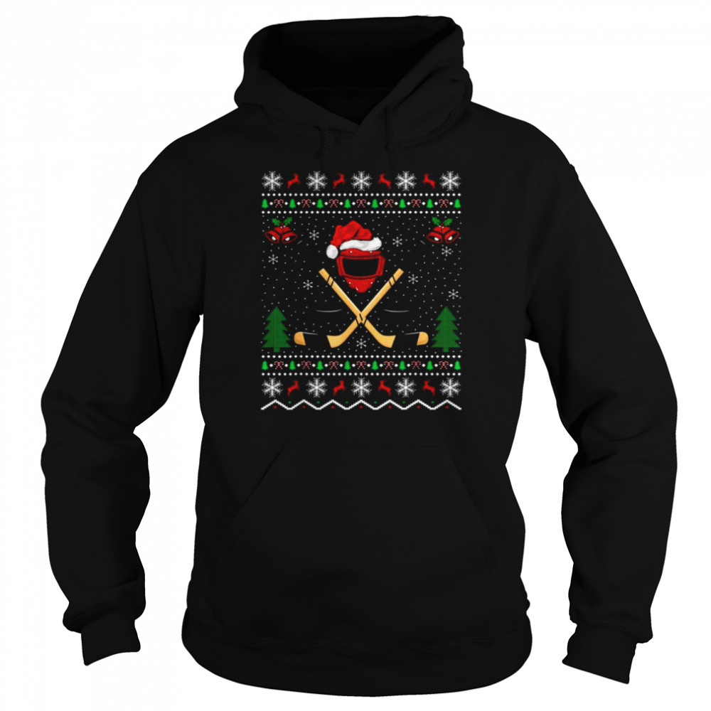 compleet meer Titicaca verrassing Ice Hockey Player Xmas Gift Ugly Ice Hockey Christmas shirt - T Shirt  Classic