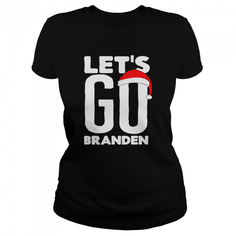 Lets Go Braden Brandon Joe Biden Santa Claus Christmas shirt Classic Women's T-shirt