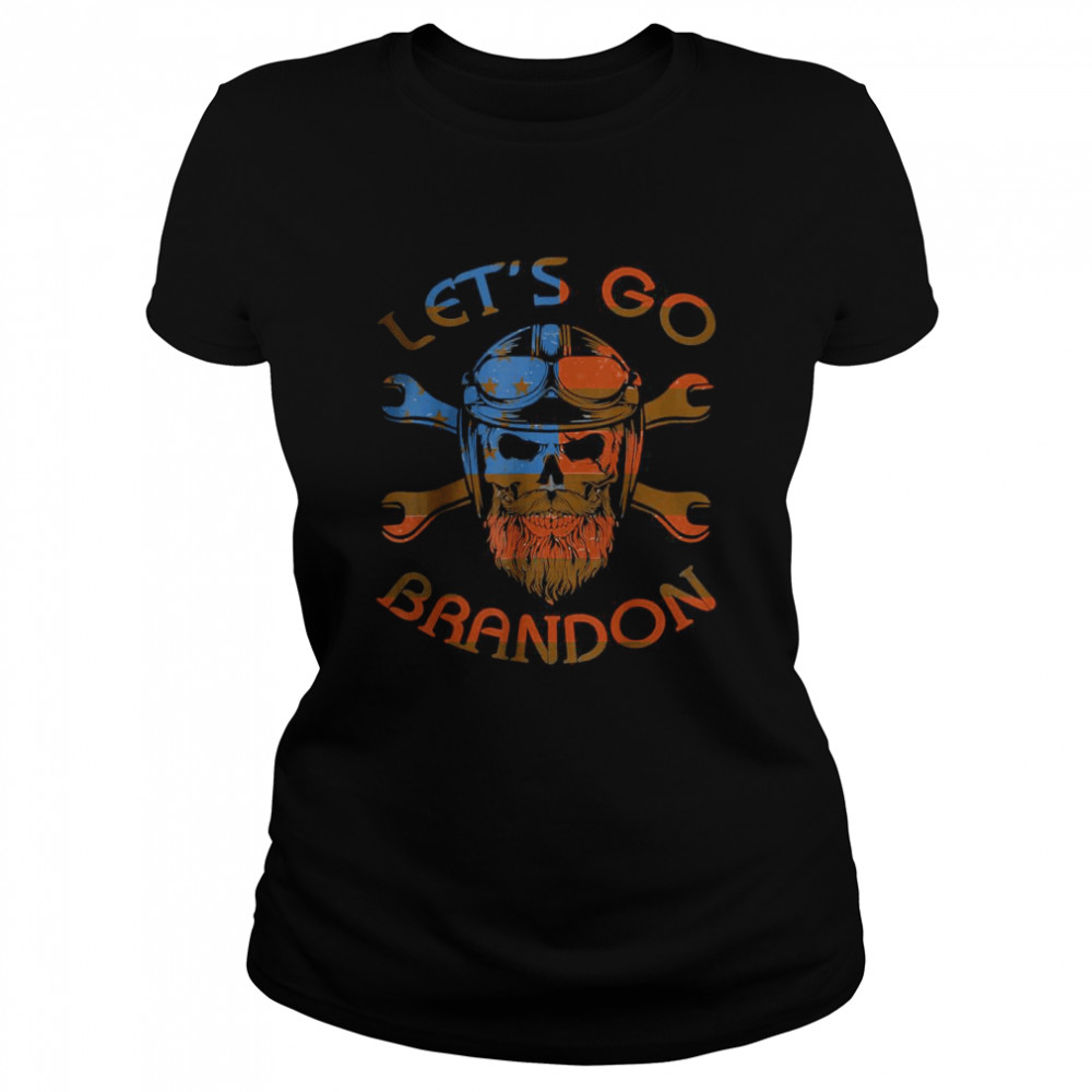 Let’S Go Brandon 2024 skull T- Classic Women's T-shirt