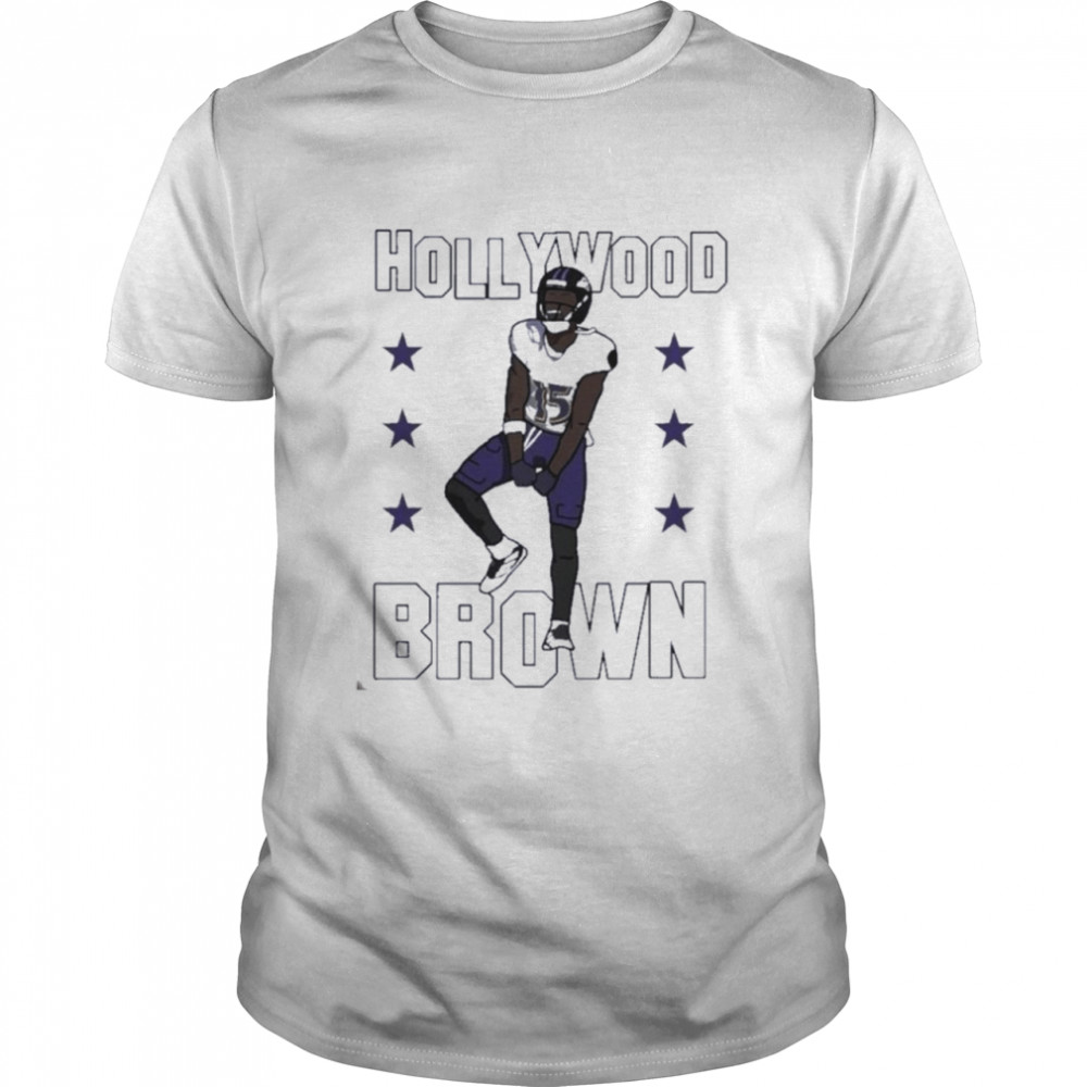 Marquise Hollywood Brown Baltimore Ravens shirt