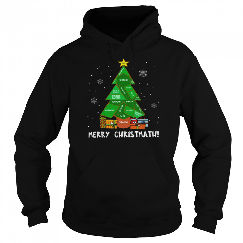 Merry christmath Tree Hexagon shirt Unisex Hoodie