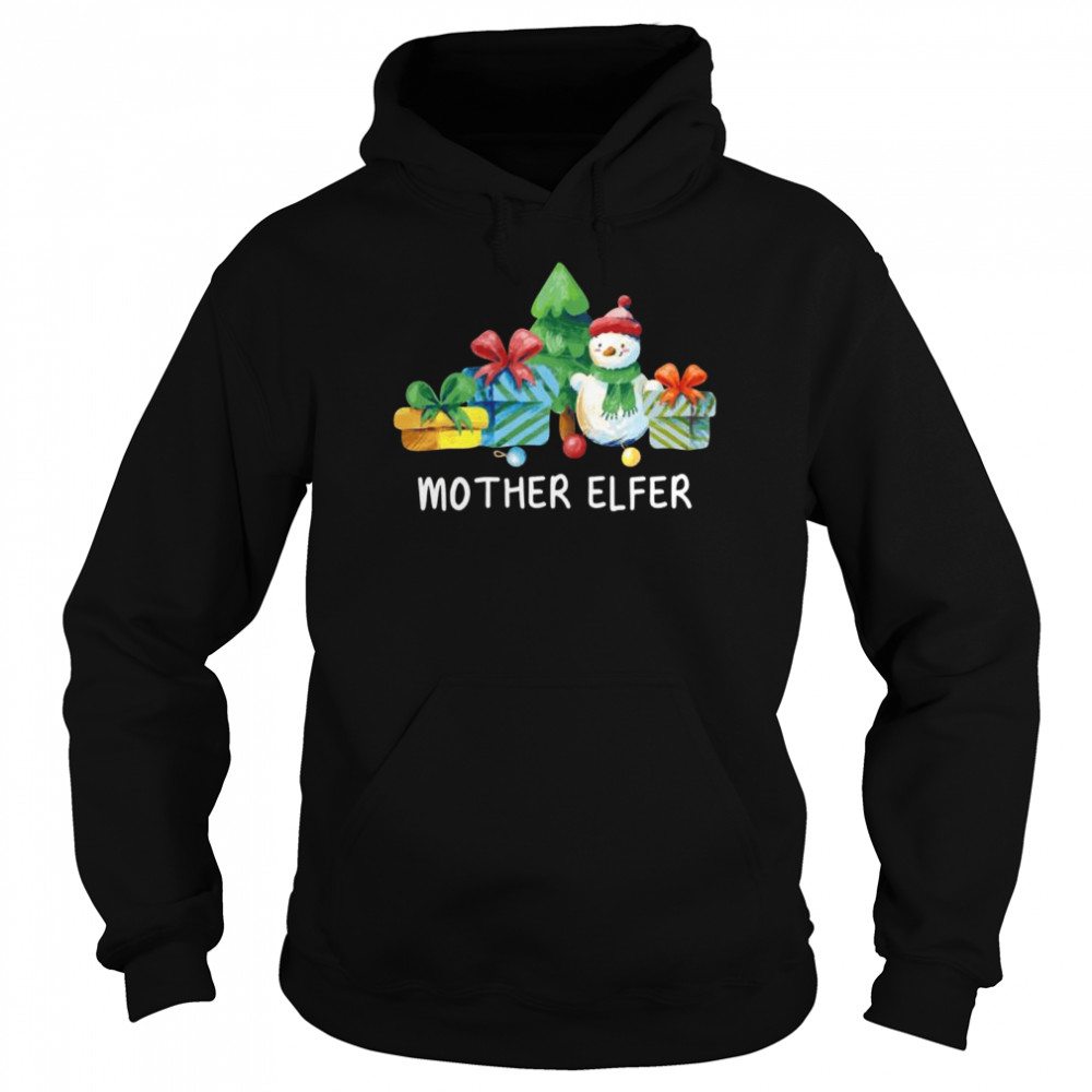 Mother Elfer Christmas Mom Xmas Mommy Family Unisex Hoodie