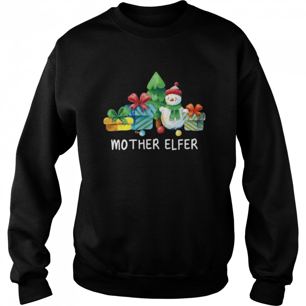 Mother Elfer Christmas Mom Xmas Mommy Family Unisex Sweatshirt