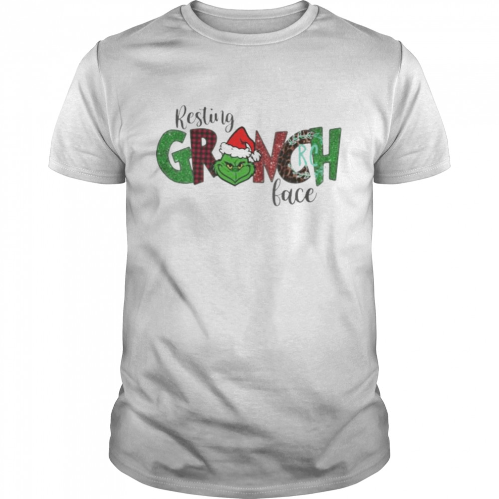 Santa resting Grinch face Christmas shirt Classic Men's T-shirt