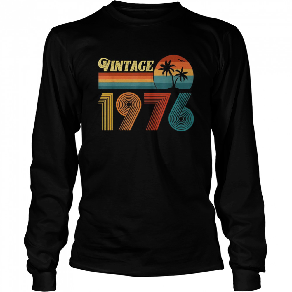 Vintage 1976 für Herren und Damen, 45 Geburtstag, Geschenk 45 Jahre Long Sleeved T-shirt