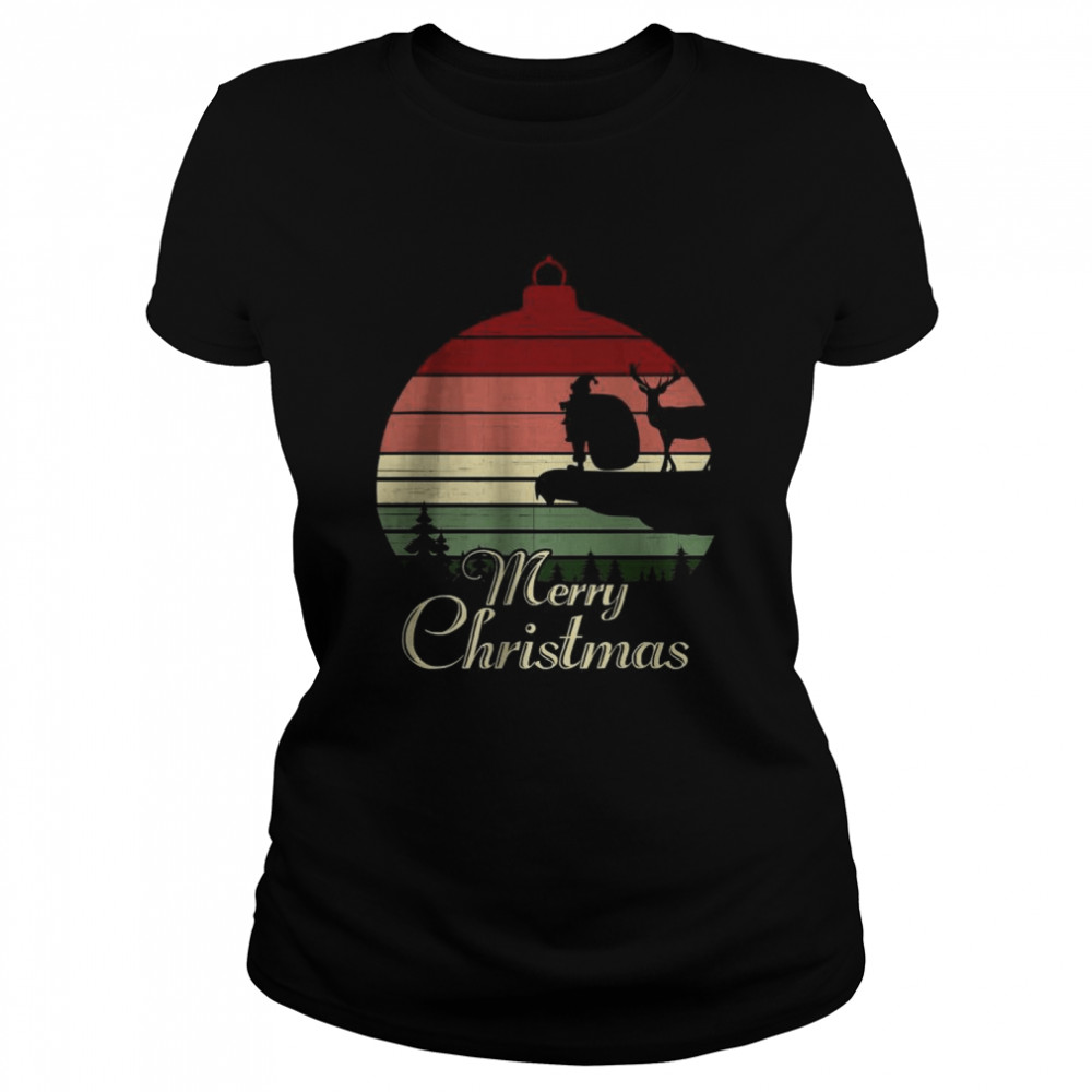 Vintage Merry Christmas T- Classic Women's T-shirt