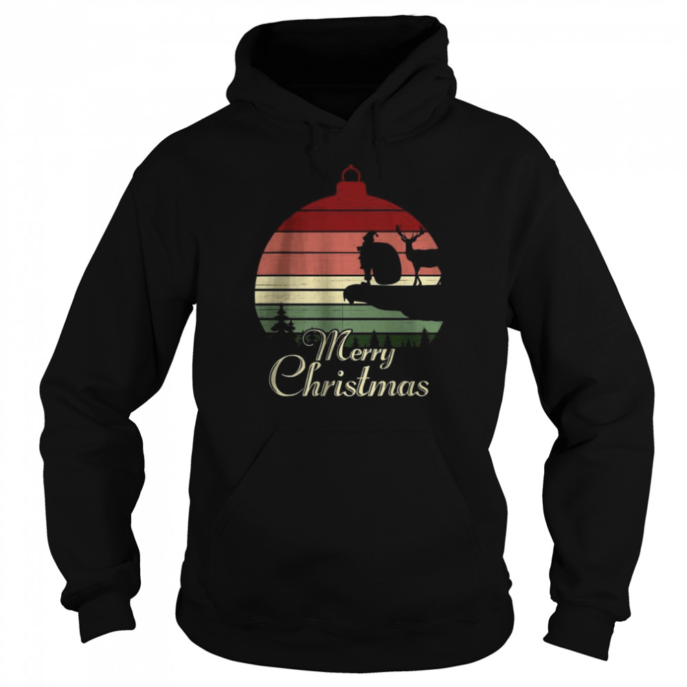 Vintage Merry Christmas T- Unisex Hoodie