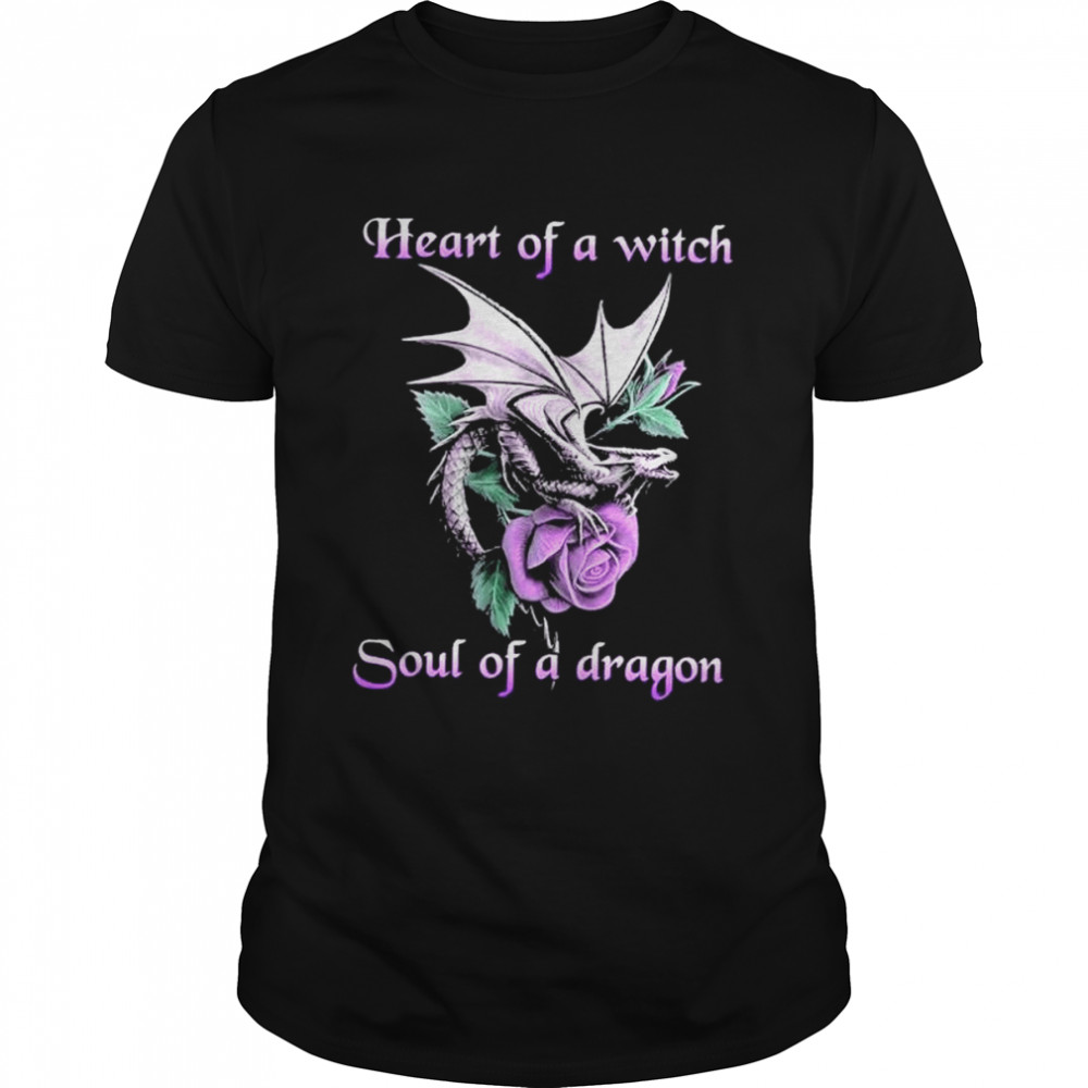 Heart of a witch soul of a Dragon shirt Classic Men's T-shirt