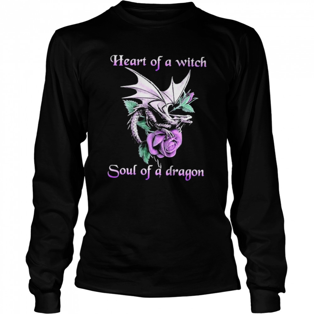 Heart of a witch soul of a Dragon shirt Long Sleeved T-shirt