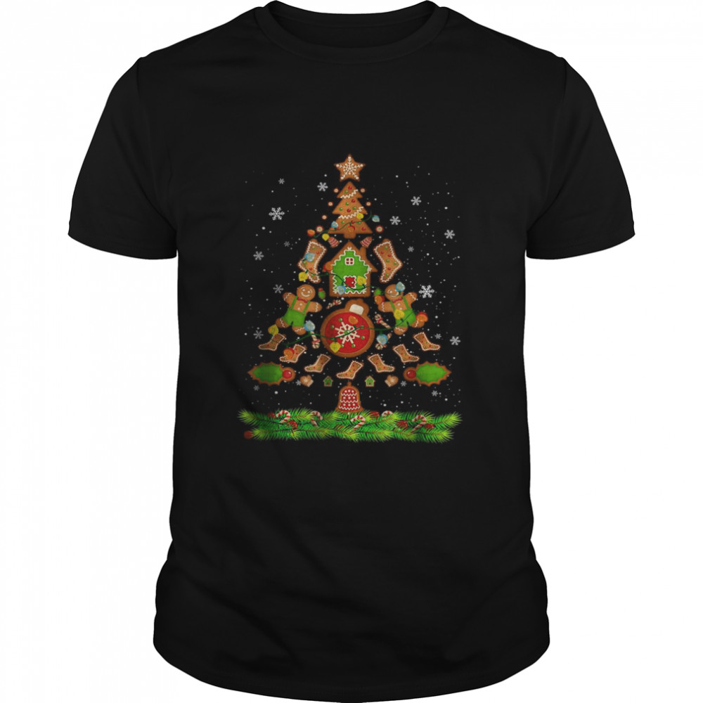 Jolly Gingerbread Christmas Tree Gingerbread Decor Classic Men's T-shirt