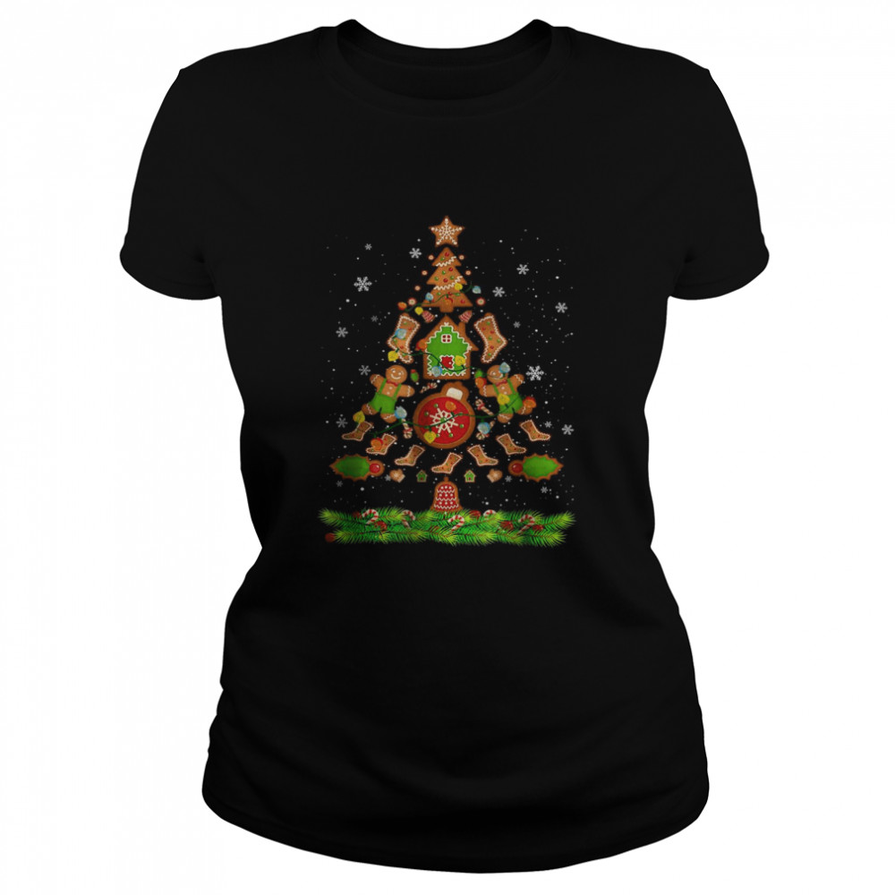 Jolly Gingerbread Christmas Tree Gingerbread Decor Classic Women's T-shirt