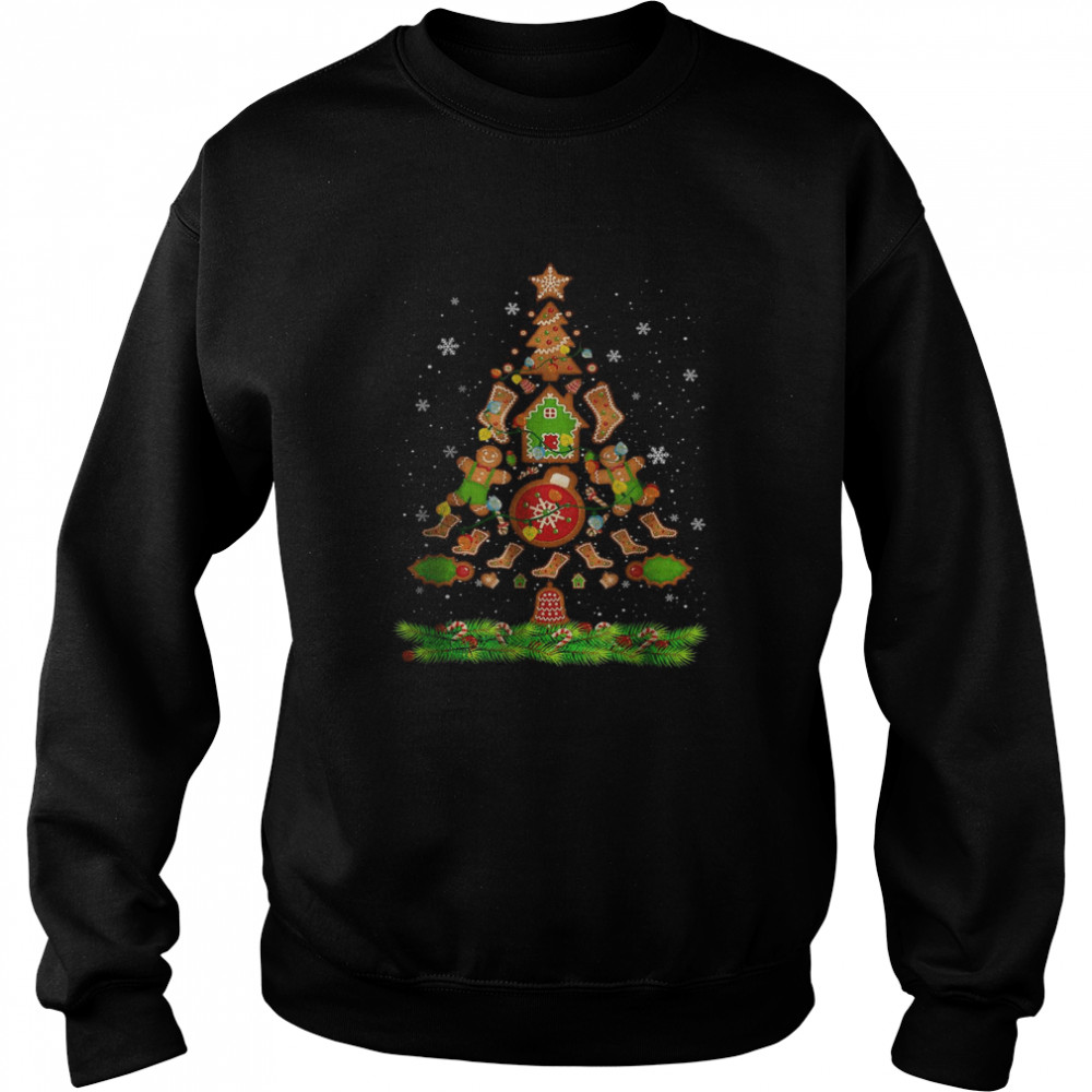 Jolly Gingerbread Christmas Tree Gingerbread Decor Unisex Sweatshirt