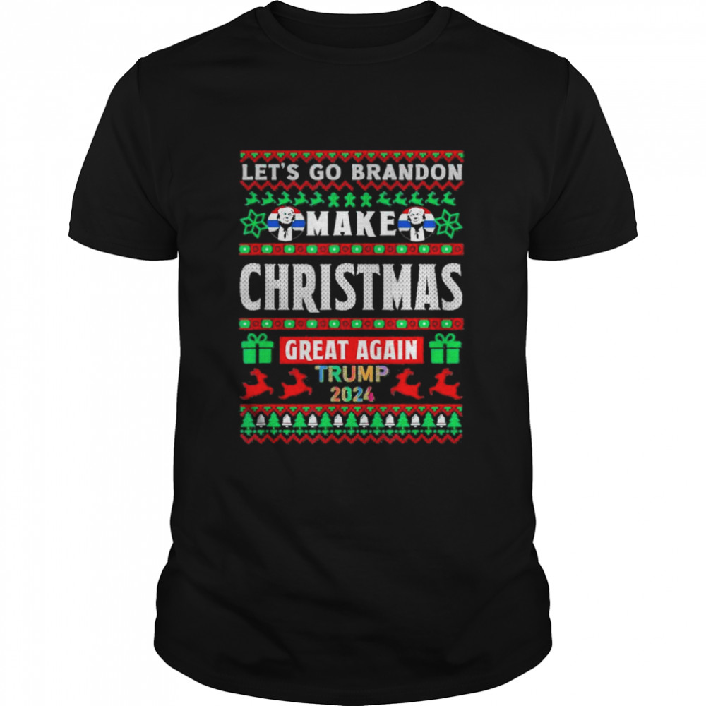 Let’s Go Brandon Mean Christmas Great Ugly Trump Anti Biden T-Shirt