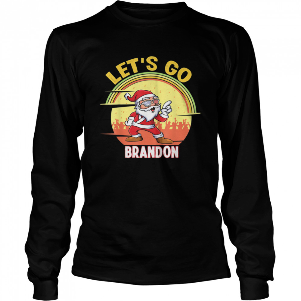 Let’s Go Brandon Santa Claus Xmas Branson Long Sleeved T-shirt