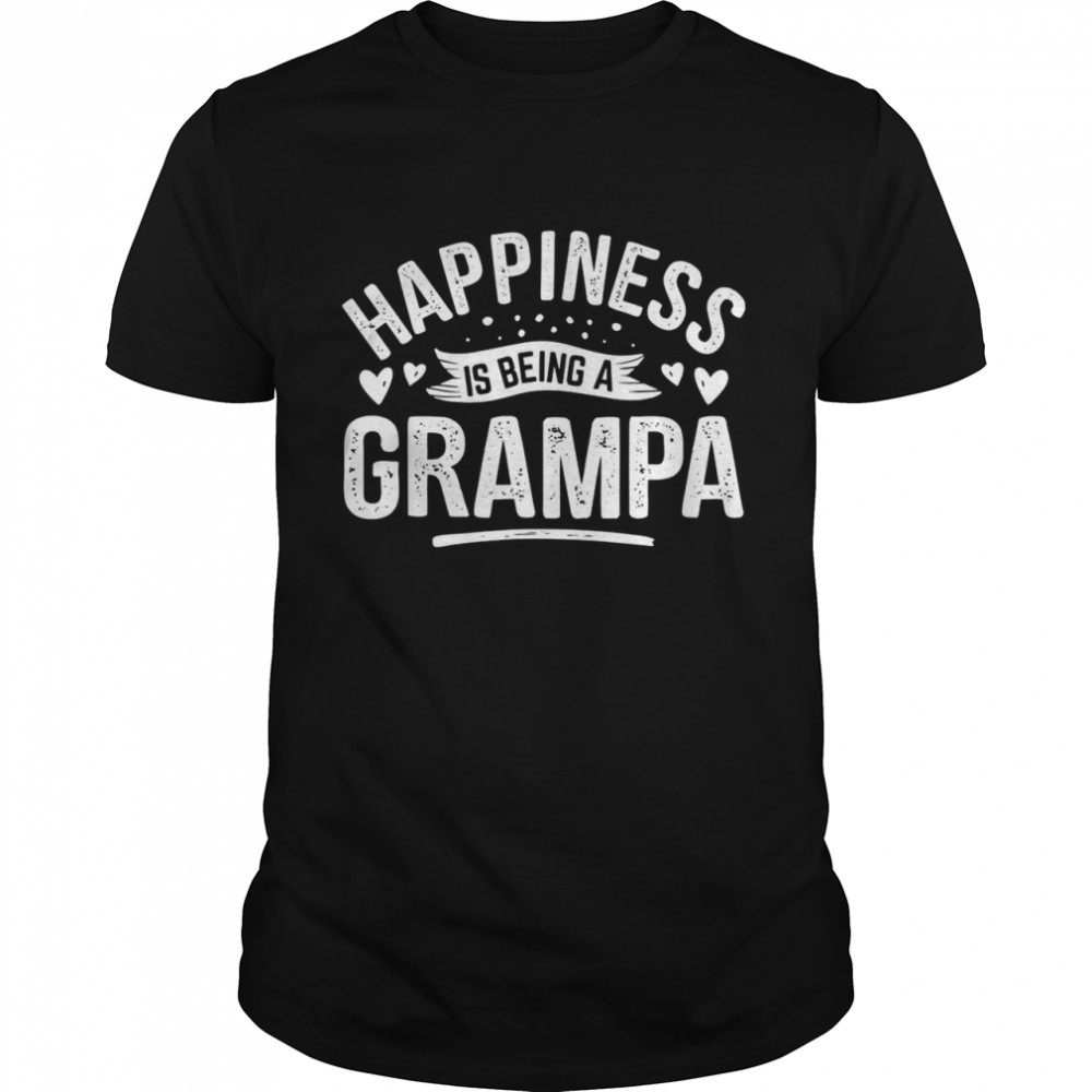 Mens Happiness Is Being A Grandpa Great GRAMPA POPO Classic Men's T-shirt