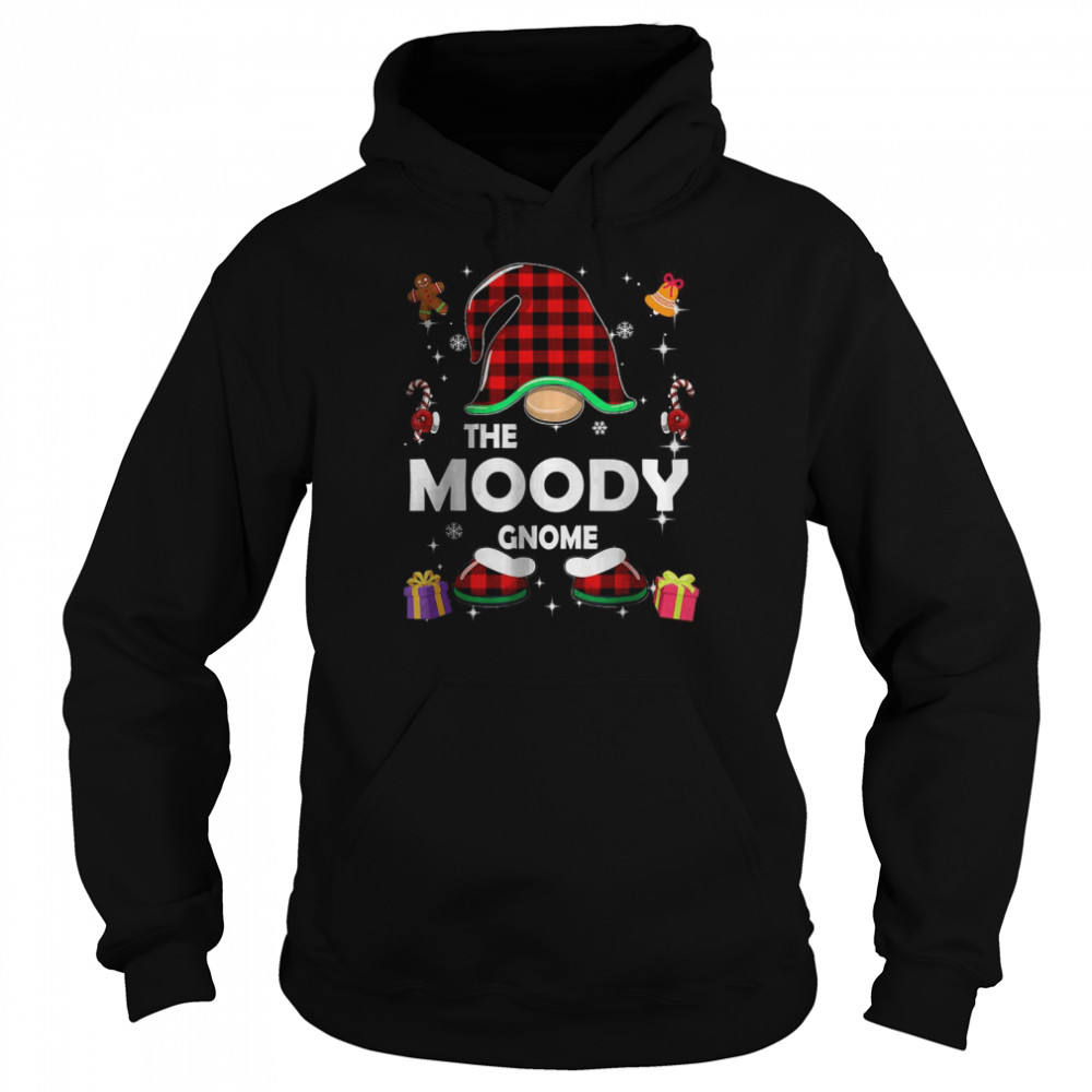 Moody Gnome Buffalo Plaid Matching Christmas Pajama Family T- Unisex Hoodie