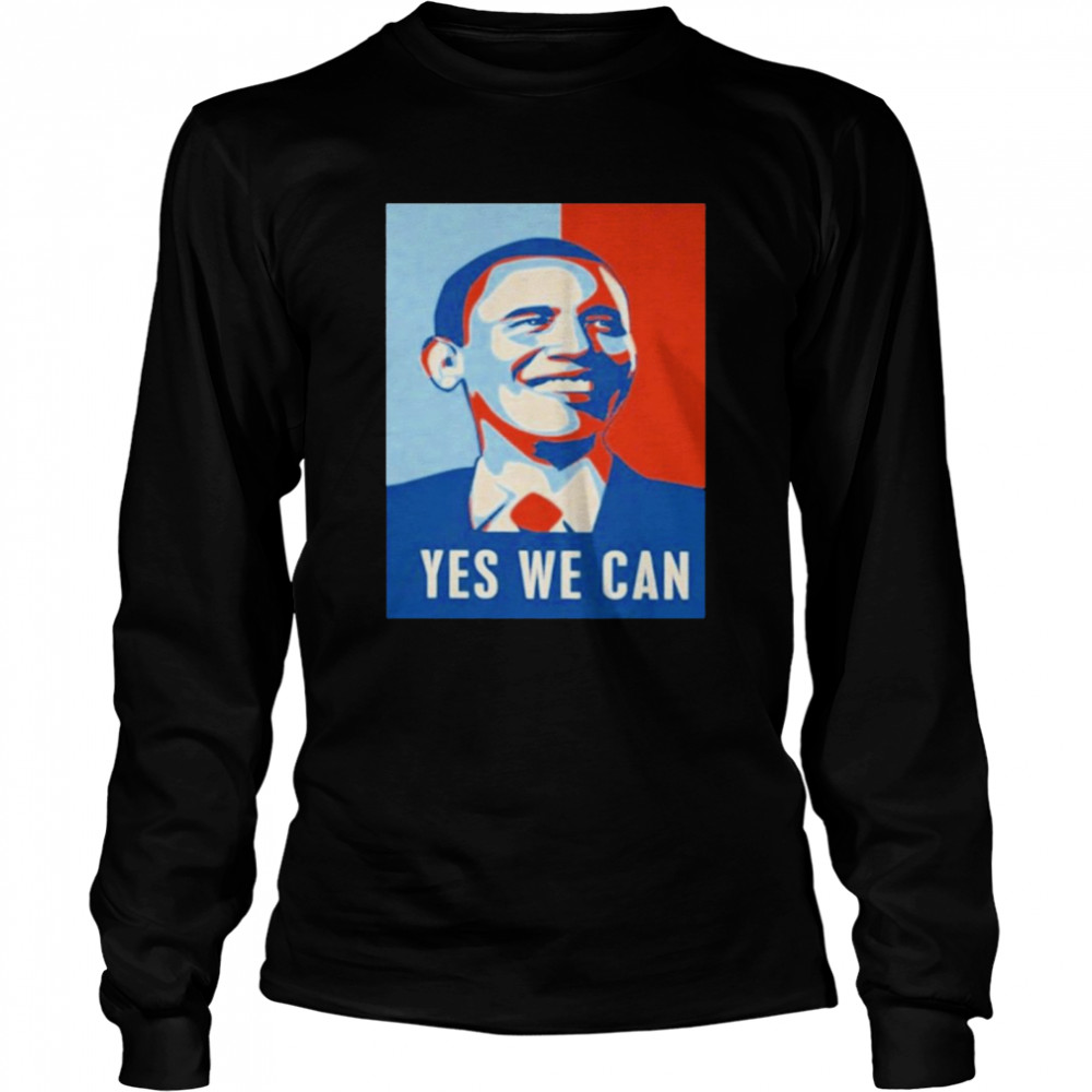 Obama yes we can vintage shirt Long Sleeved T-shirt