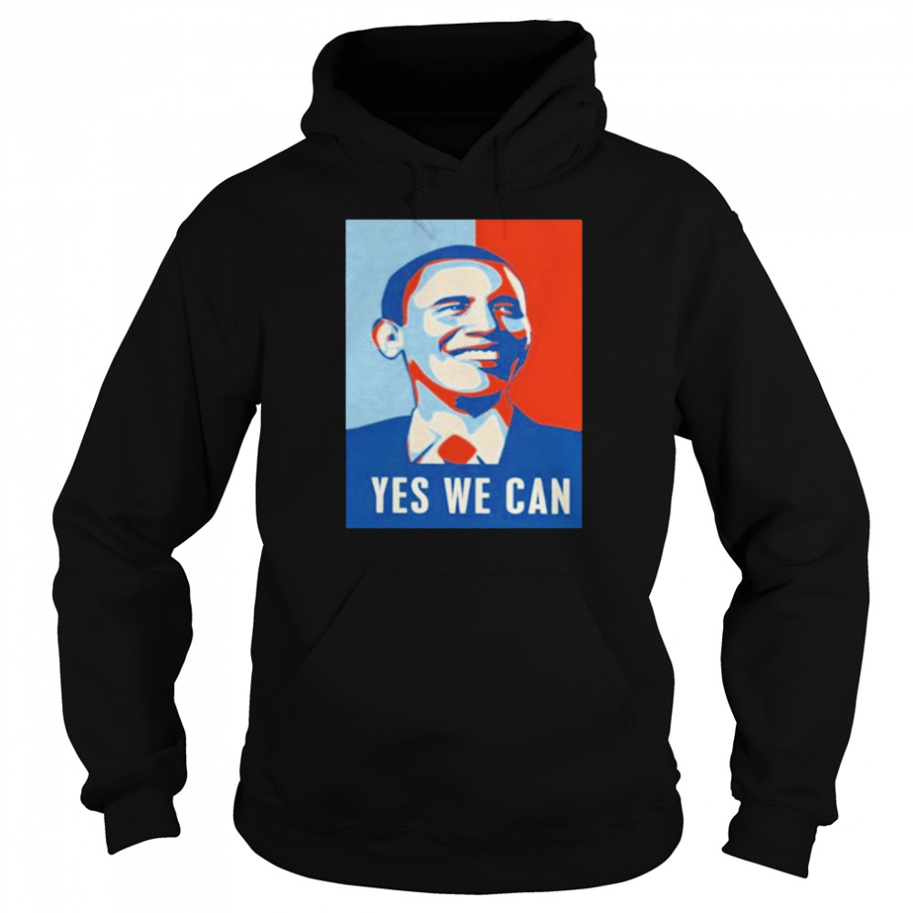 Obama yes we can vintage shirt Unisex Hoodie