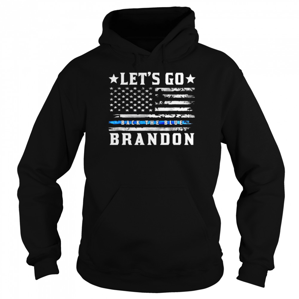 Official Let’s Go Back The Blue Brandon American flag 2021 Unisex Hoodie