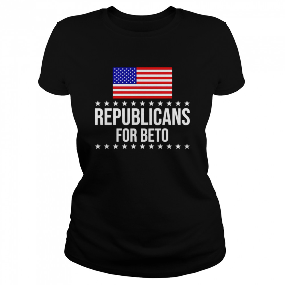 Republicans For Beto American flag shirt Classic Women's T-shirt